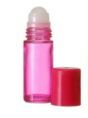 Pink Roll On Bottles 30ml/1oz Extra Large Perfume Oil Fragrance Roller 3/6/12 PK • $9.75