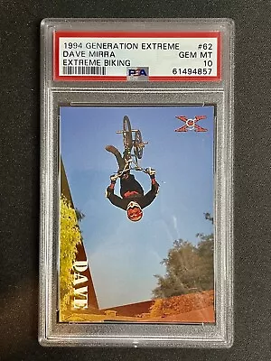 $74.90 • Buy Dave Mirra RC - 1994 Generation Extreme #62 - Extreme Biking - PSA 10 GEM MINT