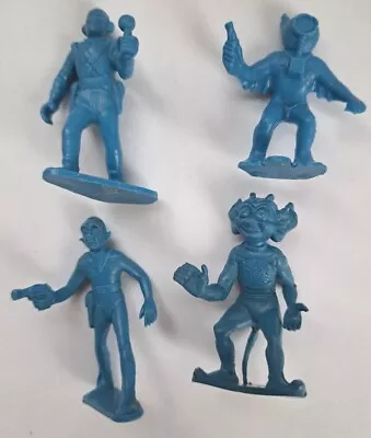 Marx Space Patrol  Tom Corbett  Rex Mars Unusual Bright Blue Alien Group • $19.99