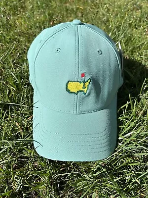 2024 MASTERS (SAGE GREEN) PERFORMANCE NEEDLEPOINT Golf HAT From AUGUSTA NATIONAL • $99