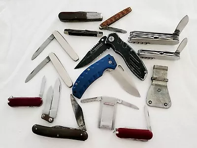 Lot Of 15 Vintage Folding Pocket Knives Repair Barlow Japan Germany • $6.49