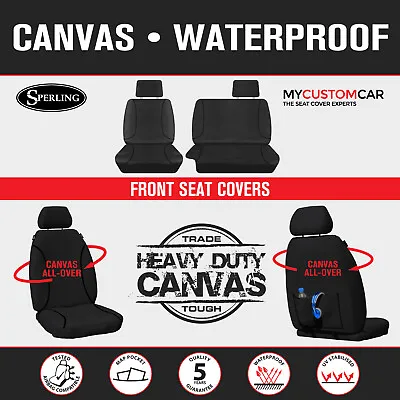 Mazda BT-50 UP UR XT Single Cab 2011-2020 TRADIES Front Canvas Seat Covers BT50 • $169