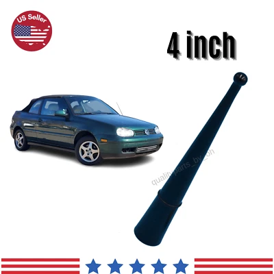 4 Inch Replacement Black Short Radio Am/Fm Antenna For VW Cabrio 1995-2002 • $12.73