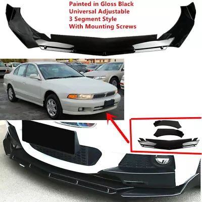 Add-on Universal Fit For Mitsubishi Galant 2000-2001 Front Lip Spoiler Splitter • $55.99