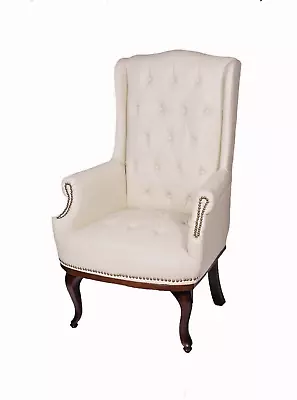 Chesterfield Accent Chair Armchair Fireside Wingback High Back • £219