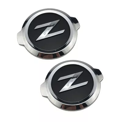 2Pcs Chrome Black Z Car Front Rear Trunk Body Emblem For 350Z 370Z Fairlady Z33 • $17.99