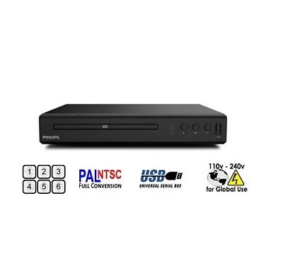 Philips TAEP200 Region Free HD DVD Player HDMI 1080P USB PAL/NTSC W/ HDMI Cable • $59