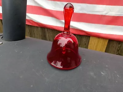 Viking Glass Ruby Red Bell • $17.90