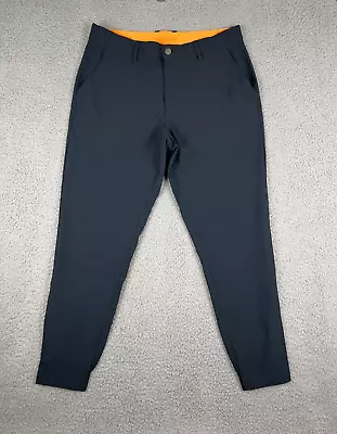 Macade Golf Pants Mens 34 Short Black Four Way Stretch Jogger Slim Fit Trousers • $48.88