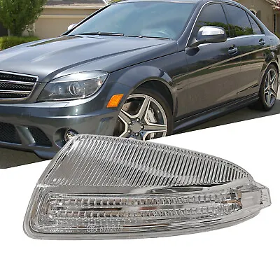 Driver Amber Auxiliary Mirror Turn Signal Light For Mercedes W204 C250 C300 C350 • $17.95