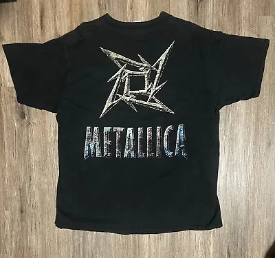 Vintage 1996 Metallica Load Ninja Star T Shirt Black Size XL • $125