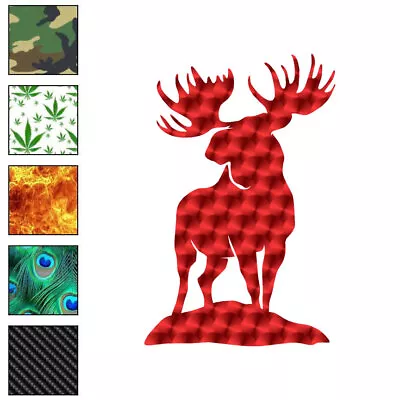 Moose Elk Bull Vinyl Decal Sticker 40 Patterns & 3 Sizes #7145 • $4.95