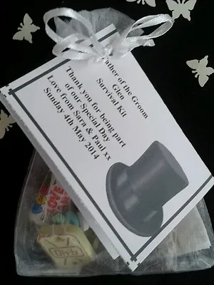 Father Of The GROOM Survival Kit - Unusual Gift FREE NAMES/DATE Wedding     • £3.95