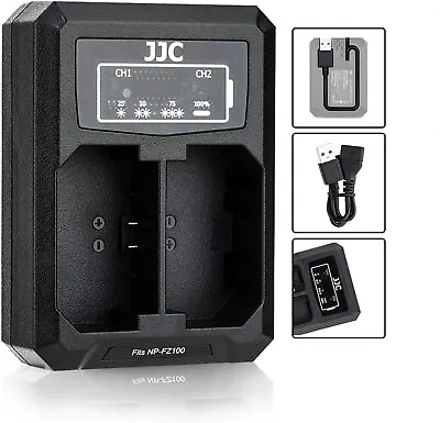 $23.89 • Buy NP FZ100 Battery Charger USB Dual Slots For Sony A6600 A9II A7III A7RIV A7RIII
