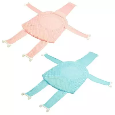 Shower Pillow Newborn Bath Tub Pad Bathtub Seat Baby Bath Net Support Cushion • £15.74