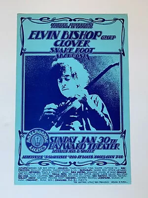 Elvin Bishop Group Clover Snake Foot Ambrosia 1972 Concert Poster • $75