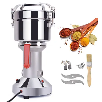 $81.99 • Buy 750g Electric Herb Grain Mill Home Commercial Spice Cereal Flour Powder Grinder