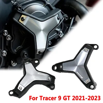 Side Engine Guard Protection Sliders Crash Pad For Yamaha Tracer 9 GT 2021-2023 • $60.59
