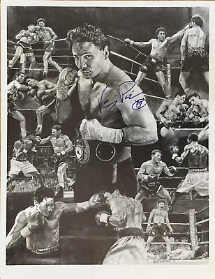 Vinny Paz Collage Charcoal Autographed Art Print Boxing Fight Poster • $49.95