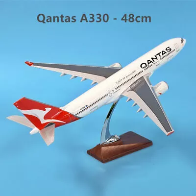 1:130 Fly Kangaroo Qantas A330 Plane Model / LED Light & Wheel Aircraft Model • $99.95