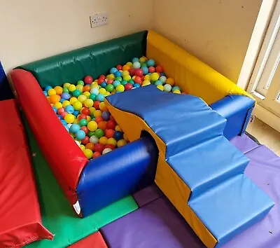 £72 • Buy Implay Commercial Soft Play Ball Pit With Stairs And Slide Rrp £259.99