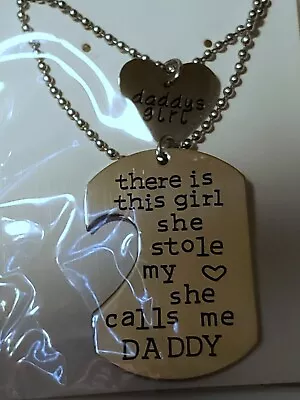  There Is This Girl She Stole My Heart She Calls Me Daddy  Necklaces • $6.99