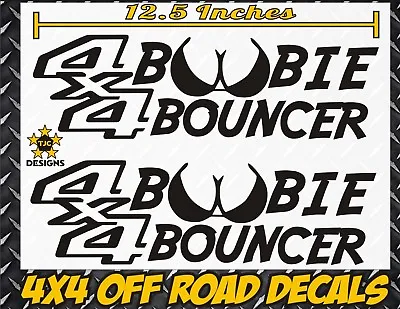 4x4 BOOBIE BOUNCER Truck Decal MATTE BLACK For Chevy Silverado GMC SIerra • $13.50