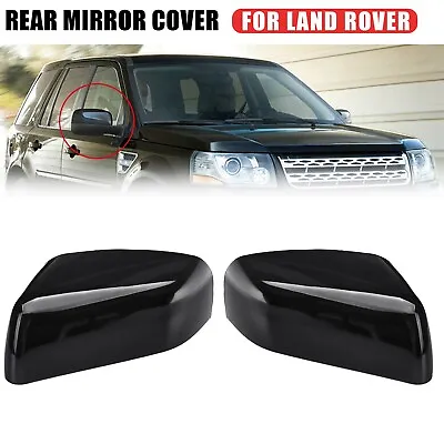 Left&Right Side Mirror Cover Cap For 10-14 Land Rover Range Rover Sport LR2 LR4 • $36.77