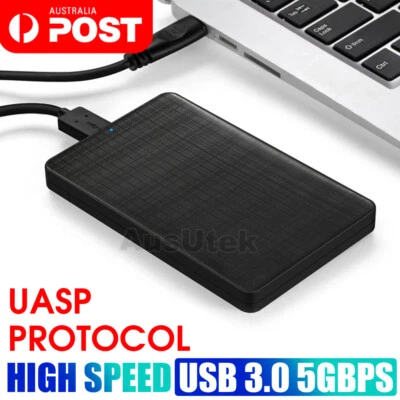 $10.95 • Buy USB 3.0 Tool Free External 2.5  SATA SSD HDD Hard Drive Disc Enclosure Case