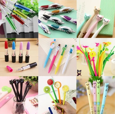 £3.75 • Buy Novelty Pens Sets Ballpoint Office Stationery Joke Kids Shape School Toys Gift