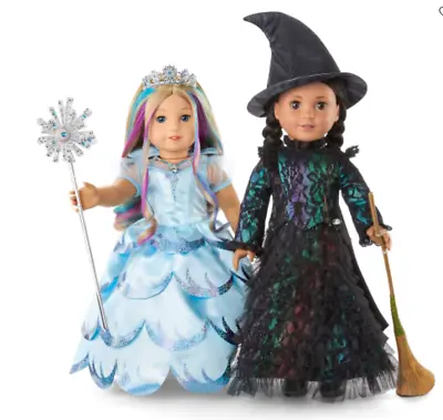 American Girl Kavi's Wicked Costume Bundle For 18 In Dolls Elphaba & Glinda NEW • $189