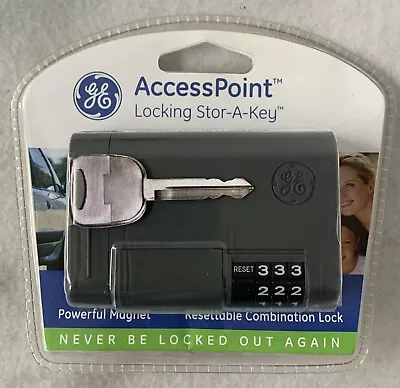 GE AccessPoint Locking Stor-A-Key Powerful Magnet Resettable Combination Lock • $13.25