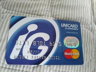 Brasil - Unibanco - IG Card - Extinck Bank - MasterCard • $20