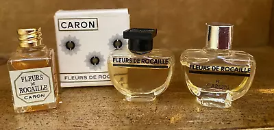 VTG CARON Fleurs De Rocaille Perfume Parfum Extrait MICRO-MINIATURE LOT MINIS ❤️ • $29