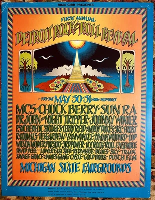 $999.99 • Buy DETROIT ROCK N ROLL REVIVAL 1969 GRIMSHAW AOR 3.138 Mc5 STOOGES ORIGINAL POSTER