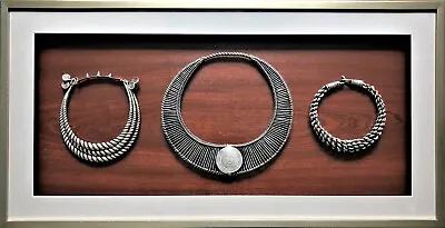 Framed Set Of Miao Hmong Ceremonial Necklaces  • $1000
