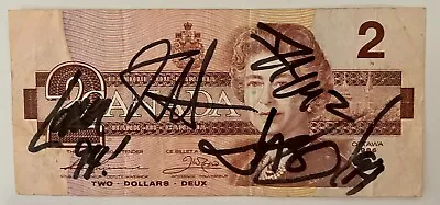 Metallica Autographed 🇨🇦 1986-Canadian $2 Dollar Bill Super Rare One Of A Kind • $9443.02