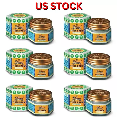 Tiger Balm White Ointment 21ml Each (Pack Of 6) For Headaches & Nasal Congestion • $22.95