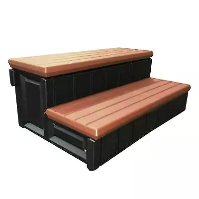 Confer Leisure Accents 36  Deluxe 2 Outdoor Spa Steps Redwood (Open Box) • $101.42