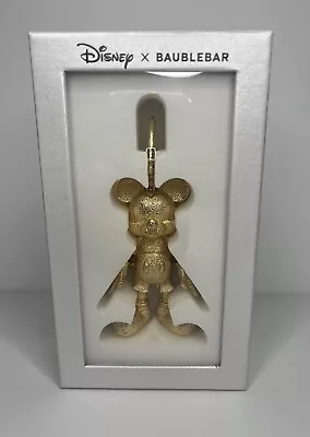 Baublebar X Disney Mickey Mouse Bag Charm Gold Tone New In Box • $27.98