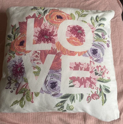 £4.50 • Buy Pretty Next Cushion With Love Design 
