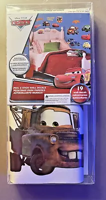 Disney Pixar CARS Peel And Stick 19 Wall Decals New In Box (U1) • $19.99