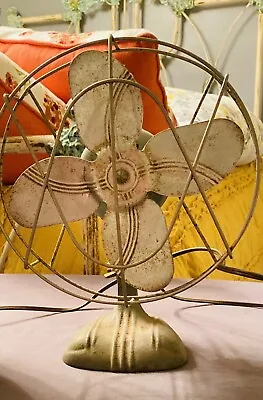 Antique Kenmore Desk Fan Model 307-8009 Vintage Art Deco Base 1938 9  ‼️works • $50