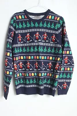 £4.99 • Buy M&S Marks & Spencers Mens Knitted Christmas Jumper - Navy - S Small (v-o4)