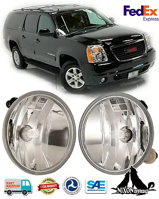 Fog Lights For 2007-2014 Chevy Avalanche Suburban Tahoe GMC Yukon Driving Lamps • $21.99