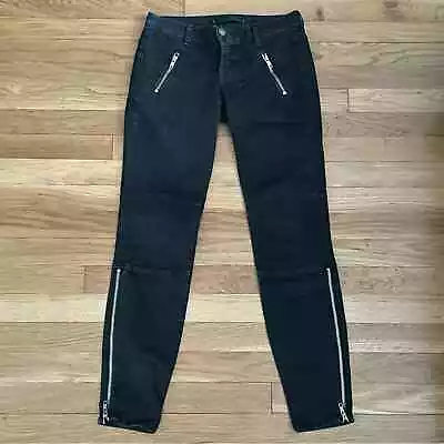 J Brand Black Agnes Leggings W/Zippers & Snap Pockets - Size 25 • $28