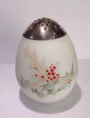 19th Century Mount Washington Glass Sugar Shaker Holly Christmas Motif EUC • $195