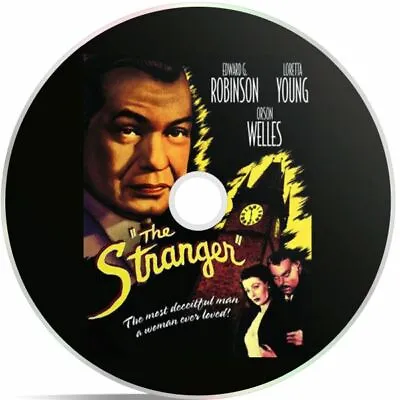 The Stranger (1946) Staring Edward G Robinson Supplied On A DVD Free P & P • £3.20