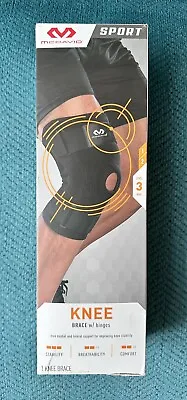 NEW McDavid Knee Brace W/Hinges Black Level 3 Max MDS1219-01-10 S/M 12.5-14” • $31.95