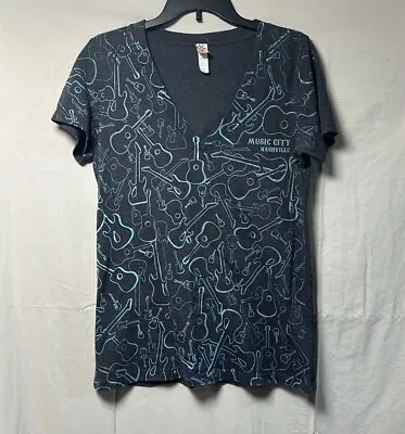 Coastal Classics Music City Nashville Gray And Blue Graphic Size XL T-shirt • $5.99